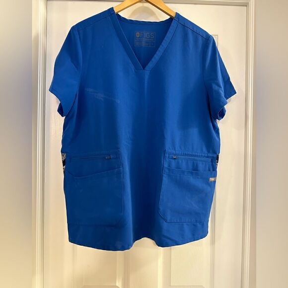 FIGS Limited Edition Accra 6-Pocket Scrub Top size Large - Picture 3 of 6